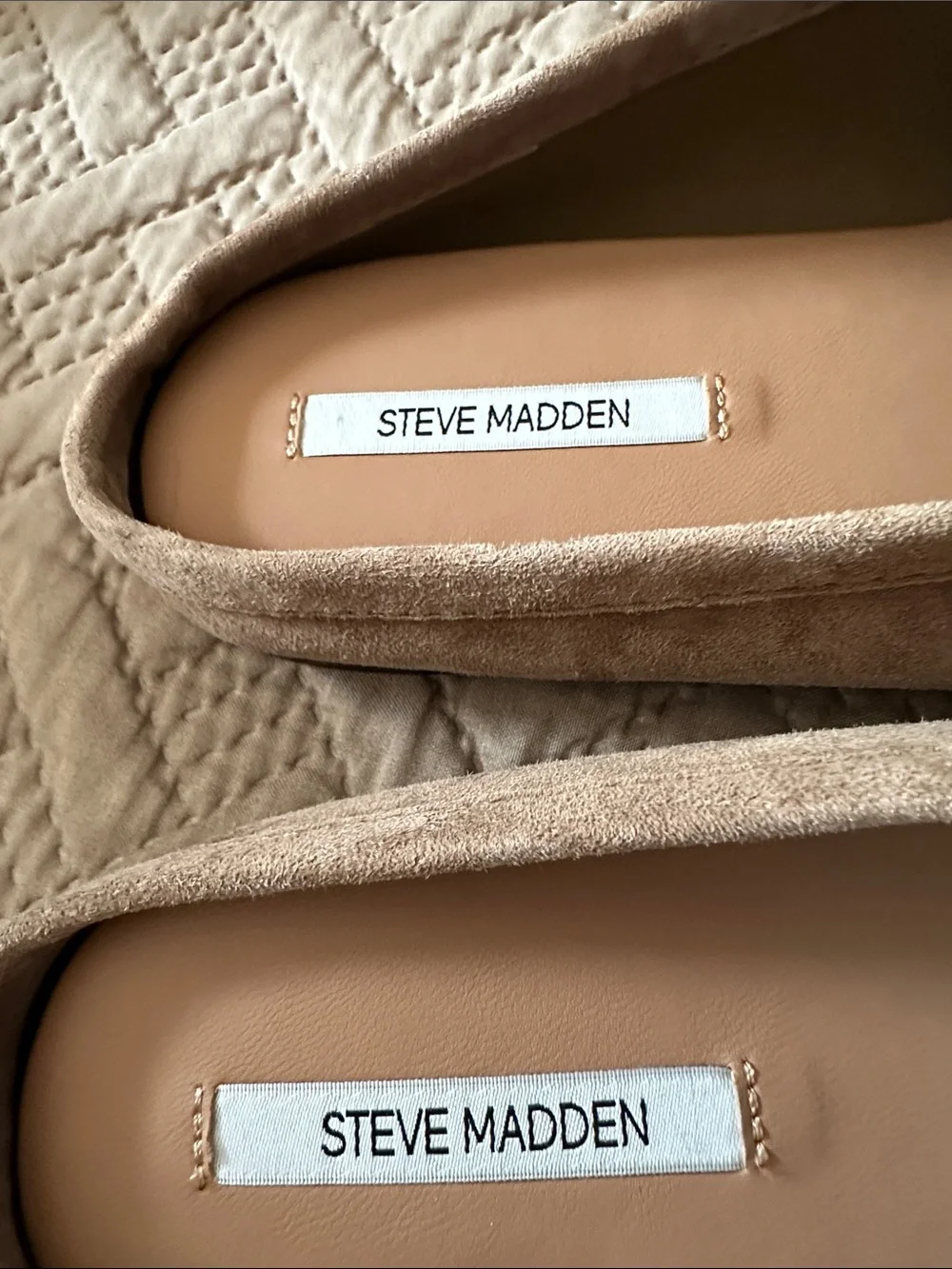Steve Madden Women's Suede Penny Loafers in Light Brown